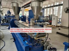 CaCO3 High Filler Masterbatch Compounder Machine Manufacturer Corotating Twin Screw Extruder (Машина для компондации мастербача с высокой наполнительной концентрацией)