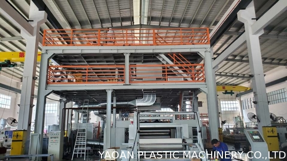 Машины ткани PP Spunbond лицевого щитка гермошлема передовая технология выхода Nonwoven высокая